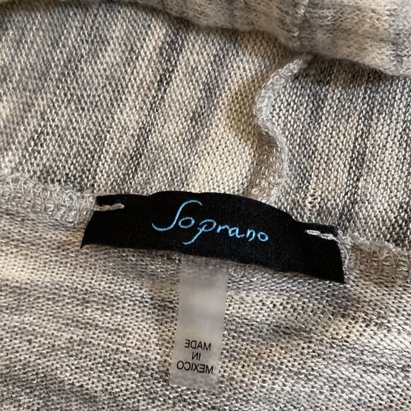 Soprano Women’s Long Duster Open Sweater - Picture 2 of 4